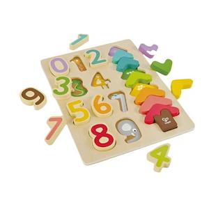 Childrens Wooden Puzzles: Hape | Numbers & Colours Puzzle