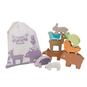 Le Toy Van Toys: Le Toy Van Petilou  forest Stacker & Bag RRP $54.99