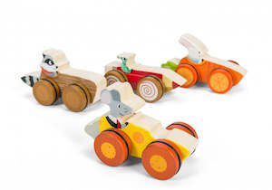Le Toy Van Toys: Push Along Woodland Race Car by Le Toy Van