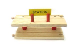 Hape Big Jigs Trains Railway Items: Jax | Railway Station - Accessories