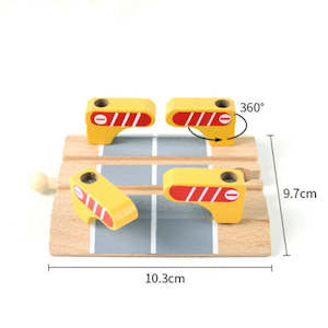 Hape Big Jigs Trains Railway Items: Jax | Railway, 4 -Arm Intersection RRP $14.99 SPECIAL