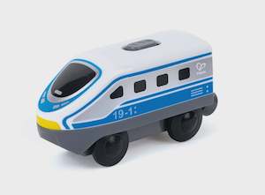 Hape Big Jigs Trains Railway Items: Hape | Blue/White Intercity Battery locomotive