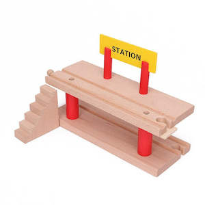 Hape Big Jigs Trains Railway Items: Double Deck Station