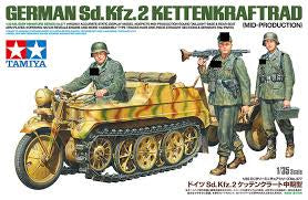 Models More: Tamiya 1/35 German Sd.Kfz.2 Kettenkraftrad (Mid-production) Plastic Model