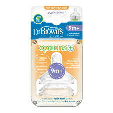Dr Brown's | Options+ W/N Teats 2pk - Lev 3 -6m+