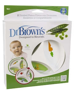 Dr Browns: Dr Browns Divided Plate 2pk