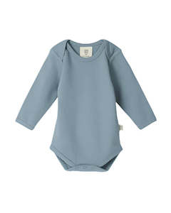 Babu Merino Clothing: Babu Organic Bodysuit - River
