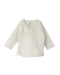Babu Merino Clothing: Babu | Kimono Cream 100% Cotton Organic Cardigan