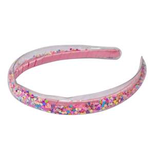 Pink Poppy Jewellery Accessories: Pink Poppy | Rainbow Hearts Glitter Headband