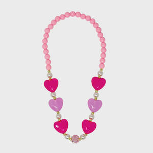 Pink Poppy Jewellery Accessories: Pink Poppy Ballet Heart And Pearl Neacklace