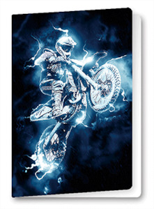 Birthday Party Invitations And More: 3D Dirt Bike Birthday Card