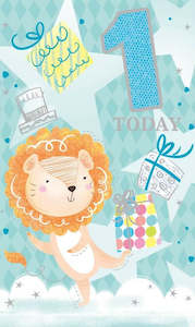 Birthday Party Invitations And More: 1 today birthday card - Lion