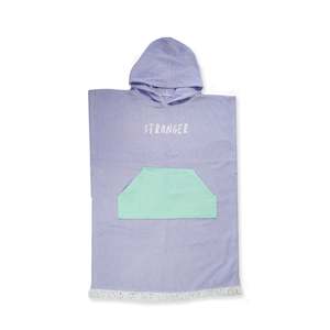 Hello Stranger: Hello Stranger | Poncho Towel - Light Purple- Mint