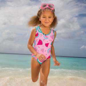 Mini Sandcrabs Swimwear: Mini Sandcrabs |Sporty One Piece watermelon RRP $59.99