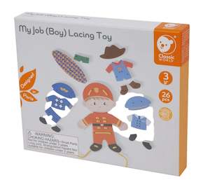 Classic World - My Job Lacing Toy - Boy