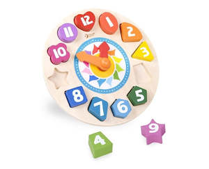 Classic World | Tic-Tac Wooden Clock Puzzle