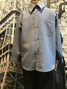 Childrens Formal Wear: Bamboo Blue Boys Formal Shirt - Assorted Sizes RRP $49.99