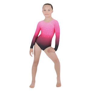 Dance Gymnastics Wear: GY110-S Child Gymnastics leotard - Berry Spangle