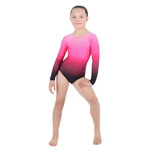 GY110-S Child Gymnastics leotard - Garnet Spangle - Asst