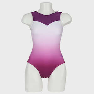 Dance Gymnastics Wear: SGY345 Sublimated Leotard -Peony Pink/Violet