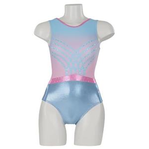Scoop Neck leotard SGY926 - Azalea - Spangle Blue