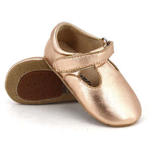 Skeanie | T-Bar Pre-Walker Rose Gold Shoes