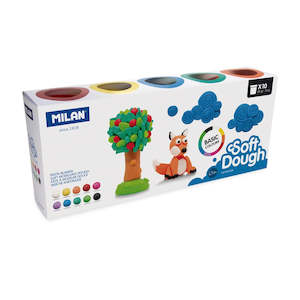 First Creations: Milan Soft Dough Basic Colours Assorted Pack 10