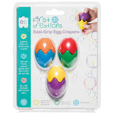First Creations Easi-Grip Egg Crayons