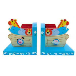 Noah's Ark Wooden Bookend