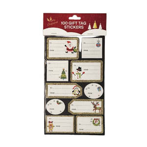 X-mas gift sticker tag
