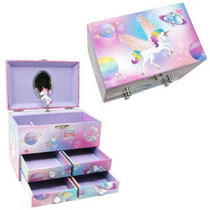 Girls Toys: Pink Poppy | To The Moon Music Box (Medium)