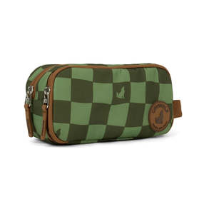 Crywolf | Fable Pencil Case-Green Check