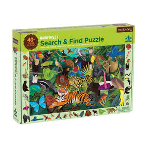 Puzzles: Mudpuppy | Search & Find - Rainforest 64 Piece Puzzle
