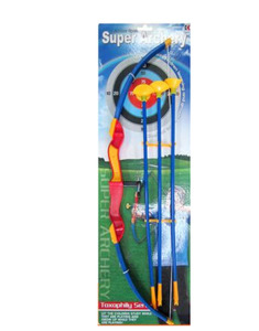 Outdoor Beach Toys: Kids Archery Set Toy Bow And 3 Suction Arrows