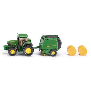 Siku Vehicles And Accessories: SIKU | 1665 John Deere Tractor With Baler