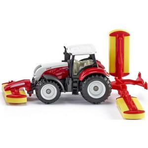 Siku Vehicles And Accessories: Siku 1672 | Steyr CVT with Pottinger Mowers