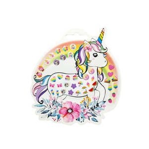 Stick On Earrings Unicorn 20pairs