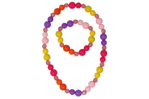 Fairy Stuff: Pink Poppy: Fairy Rainbow - Necklace & Bracelet Set