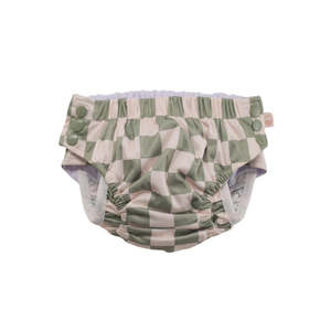 Nestling Swim Nappy - Moss Check