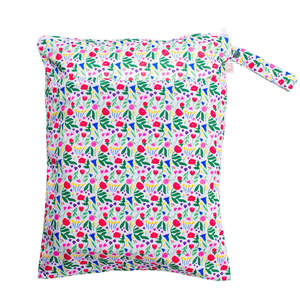 Nestling Double Pocket Wet Bag - Garden