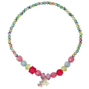 Pink Poppy Jewellery Accessories: Pink Poppy - Necklace: Unicorn Rainbow Pearl