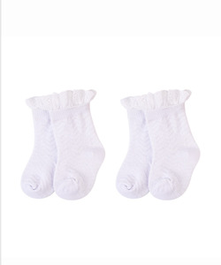 Childrens Formal Wear: Hudson Baby | Socks with Lace Trim - 2 Pce Set - Asst sizes