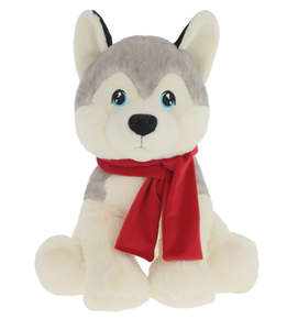Christmas: Grey Keeleco Husky 35cm)