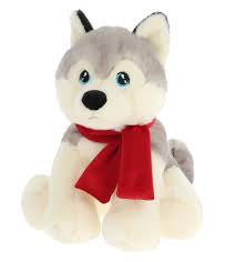 Christmas: Grey Keeleco Husky (20cm)