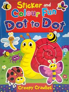 Sticker & Colour Fun Dot to Dot Book - Creepy Crawlies