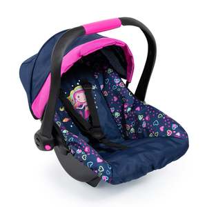 Girls Toys: Bayer | Limited Deluxe Doll Car Seat with Canopy - Navy Mermaid