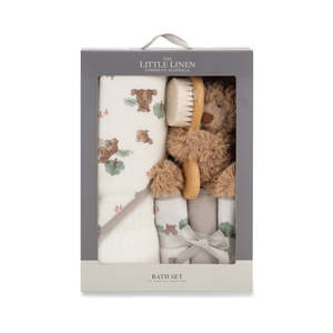 Little linen | Bath Gift Set - Willow Bear