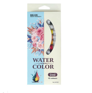Arts And Crafts: 9ml Water Colour Paint - 12 colours