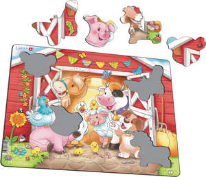 Puzzles: Larsen | (NEW) Cute Animals in the Barn Puzzle