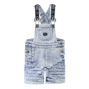 Cracked Soda Billie Detailed Overall Denim Blue 00-3